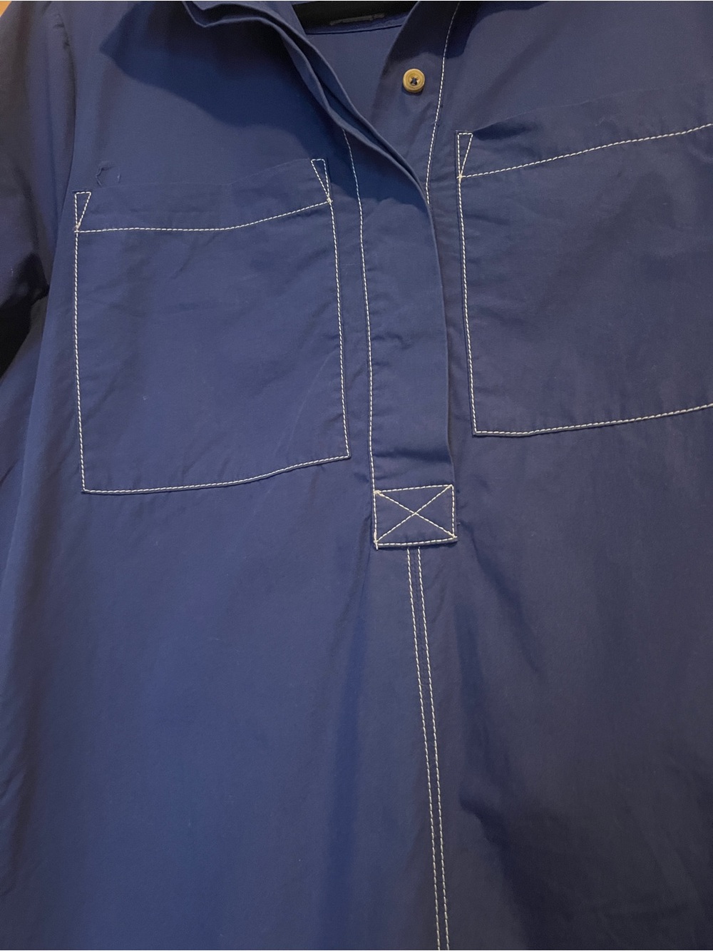 Maeve Deep Blue Baby Doll Dress - Picture 2 of 4